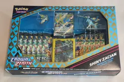 Pokemon Crown Zenith Shiny Zacian Premium Figure Collection SEALED BOX - Image 1