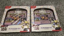 TWO Pokemon TCG: Scarlet & Violet-151 Alakazam ex Collection Box - Image 1