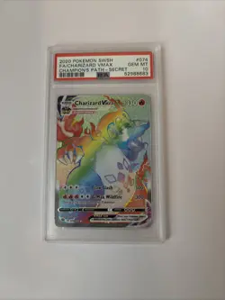 2020 POKEMON SWORD & SHIELD CHAMPION'S PATH FA/ CHARIZARD VMAX - Image 1