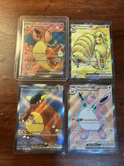 Pokemon Tcg: S&V 151 Full Art Ex Lot *Charizard*Ninetales*Wigglytuff*Kangaskhan - Image 1