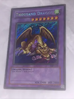 Yugioh Thousand Dragon Secret Rare MRD-143 LP - Image 1