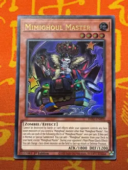 YUGIOH MIMIGHOUL MASTER ULTRA RARE 1ST NM INFO-EN090 - Image 1