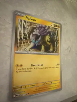 Pokemon Raikou Card Reverse Holo 048/132 Mega Evolution 2025 - Image 2