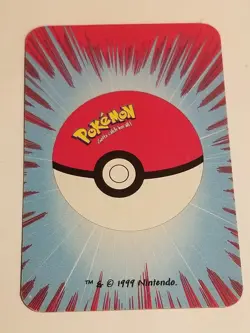 1999 Pokemon LP Poliwrath Bicycle Mini Playing Card 4 Of CLUBS. US SELLER - Image 3