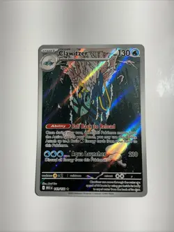 Clawitzer 141/132 Pokemon Card TCG Mega Evolutions Illustration Rare - Image 1