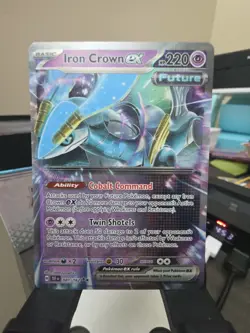 Pokemon TCG Iron Crown EX Holo Ultra Rare Card 081/162 Temporal Forces - Image 1