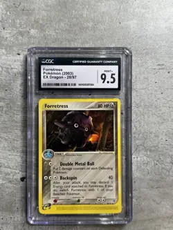 Pokemon Card Forretress CGC 9.5 Mint+, e-Reader EX Dragon 28/97, 2003 (1A) - Image 1