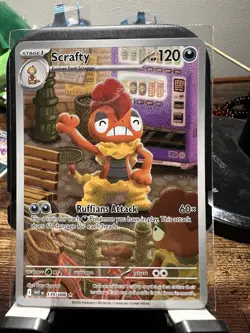 Scrafty 139/086 White Flare Illustration Rare Pokemon Card NM - Image 1