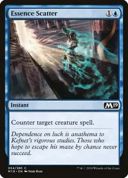 Essence Scatter 4x FOIL M19 MTG Core Set 2019 Common MINT blue - Image 1