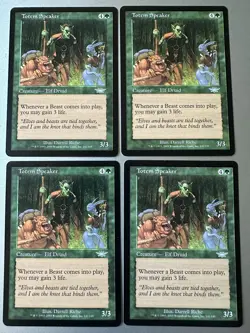4x Totem Speaker (NM) Legions Uncommon LGN Magic the Gathering MTG Playset - Image 1