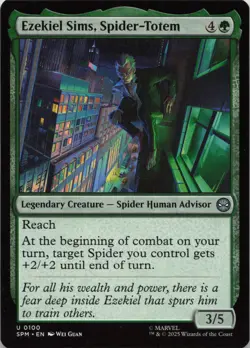Ezekiel Sims, Spider-Totem U Marvel's Spider-Man 100 LP MTG - Image 1