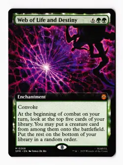 Web of Life and Destiny (Extended Art) 0268 (M) MTG Marvel's Spider-Man (SPM) - Image 1