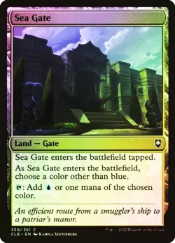 Sea Gate FOIL - 359/361 - Common - Commander Legends CLB MTG - Image 1