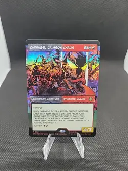 Carnage, Crimson Chaos (Borderless) MTG Marvel's Spider-Man Foil - Image 1