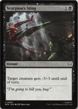 Scorpion's Sting C Marvel's Spider-Man 65 LP MTG - Image 1