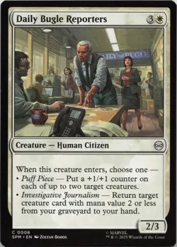 Daily Bugle Reporters C Marvel's Spider-Man 6 LP MTG - Image 1