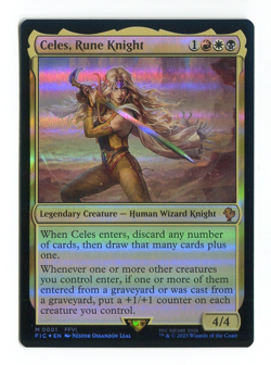 Celes, Rune Knight FOIL #0001 NM Final Fantasy MTG FIN FIC Magic the Gathering - Image 1