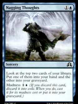MTG Shadows over Innistrad Nagging Thoughts 74 Common - Image 1