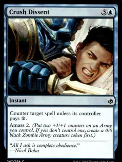 MTG War of the Spark Crush Dissent 47 Common - Image 1