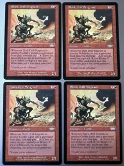 4x Skirk Drill Sergeant NM) Legions Uncommon LGN Magic the Gathering MTG Playset - Image 1