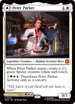 MTG Peter Parker 10 Mythic Foil Marvel Spider-Man - Image 1