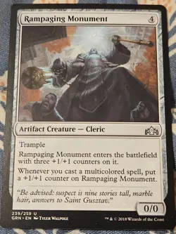 Rampaging Monument Guilds Of Ravnica 239/259 MTG Magic - Image 1