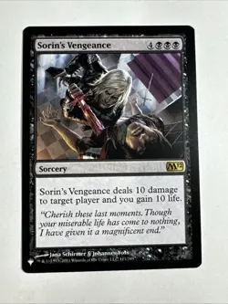 MTG Sorin's Vengeance (The List) Rare Regular #M15-111 NM - Image 1