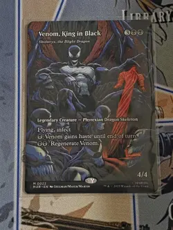 MTG Marvel Spiderman Venom King In Black Borderless Non Foil 0022 - Image 1