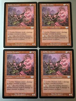 4x Goblin Dynamo (NM) Legions Uncommon LGN Magic the Gathering MTG Playset - Image 1