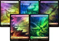 Foil Land Set (Full Art) [Tarkir: Dragonstorm] MTG - Image 1