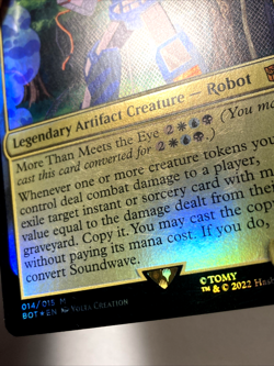 MTG Soundwave, Sonic Spy (Foil) Universes Beyond: Transformers 14 LP - Image 5