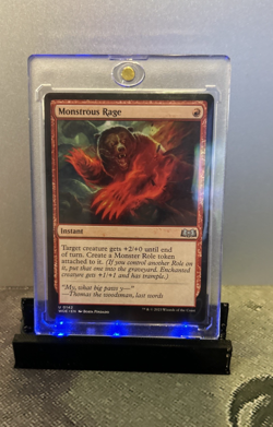 MTG Monstrous Rage - Wilds of Eldraine (WOE) #142 Magic the Gathering - Image 1
