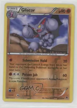 Gliscor Reverse Foil Pokemon XY Phantom Forces #47 - Image 1