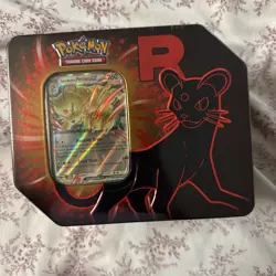Pokemon TCG Nidoking ex Team Rocket Tin NEW AND SEALED - Image 1