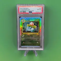 2002 POKEMON LEGENDARY COLLECTION #47 IVYSAUR-REVERSE FOIL PSA 8 - Image 1