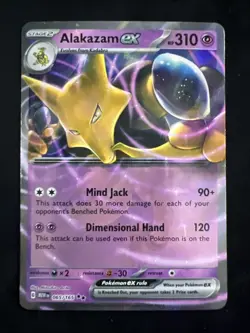 Alakazam ex 065/165 NM+ Double Rare - Scarlet &Violet: 151 - Pokemon TCG 2023 - Image 1