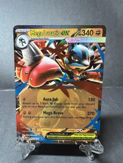 Mega Lucario ex 077/132 Double Rare - Pokemon TCG Mega Evolution - Image 1