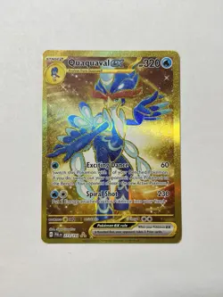 Pokemon TCG Quaquaval EX 273/193 Paldea Evolved Hyper Rare Full Art Gold - Image 1
