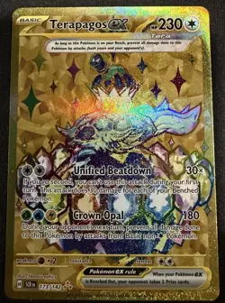 Terapagos ex - 173/142 Hyper Rare Holo NM Pokemon SV07: Stellar Crown - Image 1