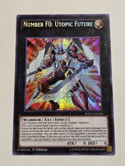 Number F0: Utopic Future WSUP-EN026 Prismatic Secret Rare Yugioh 1st Edition NM - Image 1