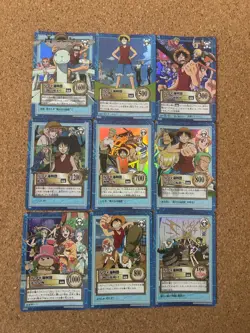 one piece carddass hyper battle Foil Holo anime card 9set 1999/2000/2001 - Image 1