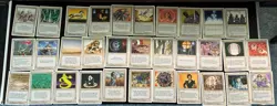 Vintage MTG Lot: 1995 4th Edition 32 DIFFERENT White Cards No Dupes Light Play - Image 1