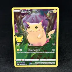 Pokemon TCG Card Pikachu 5/25 Celebrations 25th Anniversary Full Art Holo - G-3 - Image 2