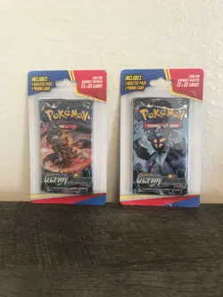 2 Pokemon Trading Card Game Sun & Moon Ultra Prism Booster Pack W/Promo 2018 - Image 1