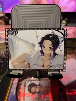 (Double Sided) Goddess Story Metal Card Serialized Anime Waifu Shinobu - Image 1