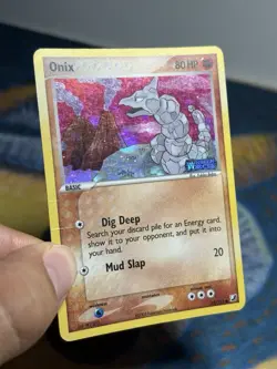 Onix 65/115 EX Unseen Forces Stamped Holo Rare Pokemon TCG Card MP - Image 4