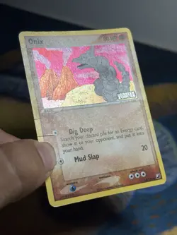 Onix 65/115 EX Unseen Forces Stamped Holo Rare Pokemon TCG Card MP - Image 5