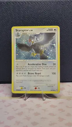 Staraptor 16/130 Holo Rare Diamond and Pearl Pokemon Card - Image 1
