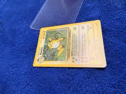 1999 Pokemon TCG Raichu Base Set Holo Rare Card 14/102 LP Condition - Image 4