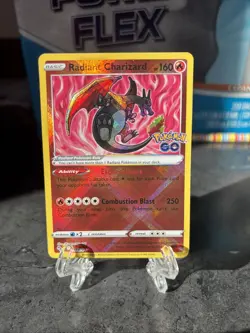 Pokemon Go Radiant Charizard TCG Card Holo Radiant Rare 011/078 Near Mint Pack F - Image 1
